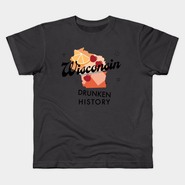 Main Podcast Logo Kids T-Shirt by Wisconsin Drunken History